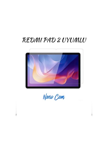 Fuchsia Redmi Pad 2 İle Uyumlu 11 İnç Nano Cam Tablet Ekran Koruyucu