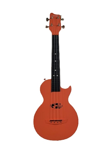Carbon Fiber Ukulele Tam Profesyonel Ful Set Mat Turuncu