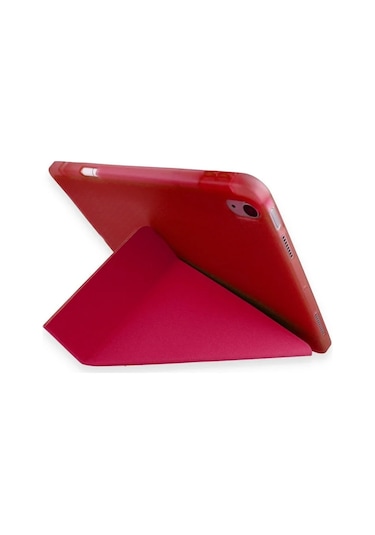 Xiaomi Pad 6 Kılıf Kalemlikli Mars Tablet Kılıfı - Kırmızı Diğer