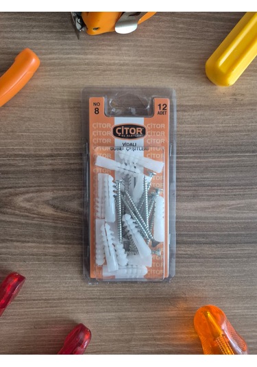 Çitor Vidalı Dübel Çoklu Paket 4 x 50