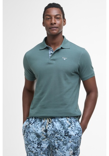 Barbour Tartan Pique Polo Yaka Te31 Vintage Teal Te31 Vintage Teal Çok Renkli