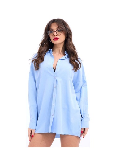 5213 Gömlek-mavi Mavi