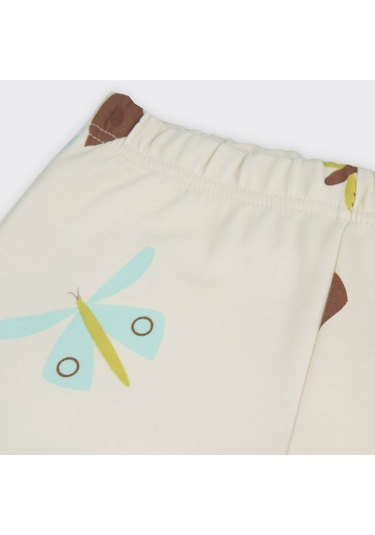 Kız Çocuk Desenli Pijama Takımı Bej 2411gk39003-4525 001