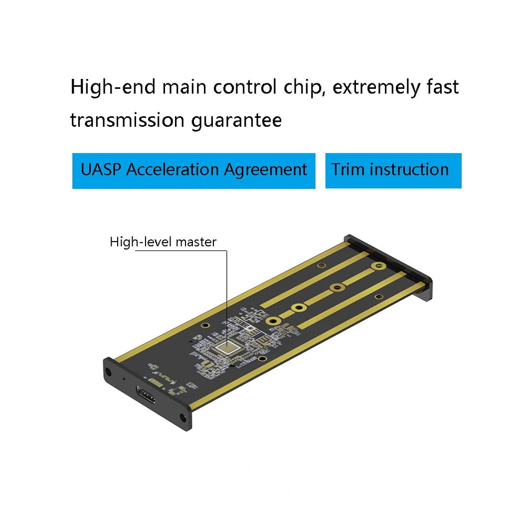 Sones M.2 Nvme / Ngff Mobil Sabit Disk Kutusu Tip-c3.1 Dizüstü Bilgisayar Harici Katı Hal Sürücü Kutusu, Stil: Pc280k Nvme Çift Kablo
