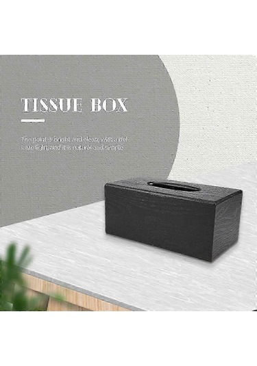 Ahşap Dikdörtgen Mendil Kutusu Doğal Ahşap Mendil Kutusu 2025