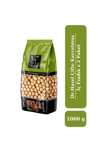 Drhazel Çifte Kavrulmuş Iç Fındık 1000 G X 2 Paket 1 KG