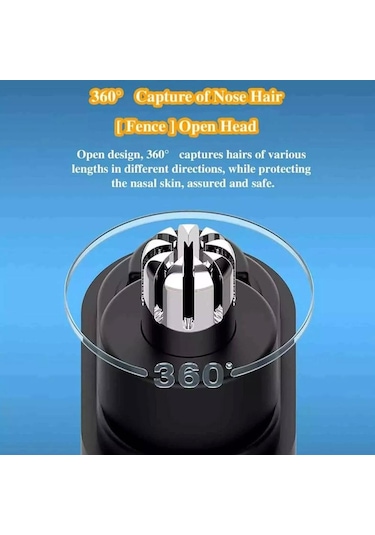 Erkekler Ve Kadınlar İçin Taşınabilir, Usb Şarjlı Elektrikli Burun Kılı Kesme Makinesi