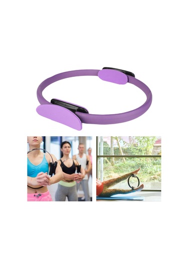 Suntek Pilates Fitness Halkası Cihazı Ekipmanı Ev Mor Mor