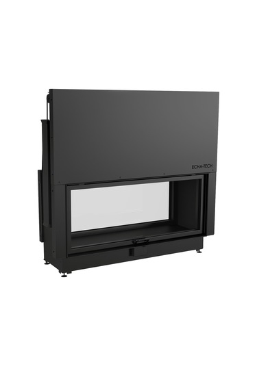 Echa Tech Asansörlü Tünel Çelik Şömine Haznesi İki Yüzlü 140 X 60