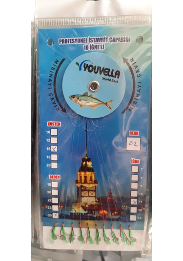 Çapari İstavrit Kolay Açılır 10 İğne - Renk 02