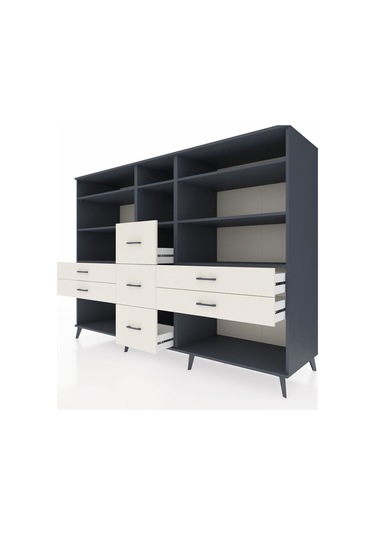 Kronos Dolap 8 Raflı 7 Çekmeceli 220x59x163 Antrasit-antrasit/ay Antrasit-antrasit/aytaşı Kronos Dolap 8 Raflı 7 Çekmeceli 220x59x163 Antrasit-antrasit/ay Antrasit-antrasit/aytaşı