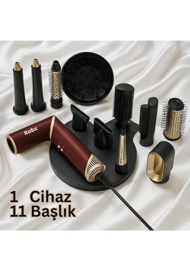 Robx 818 11 In 1 Saç Şekillendirme Ve Kurutma Çok Fonksiyonlu Ultra Set