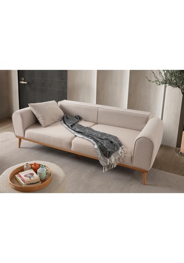 Rebull 3+3+1+1 Koltuk Takımı Sütlü Kahve