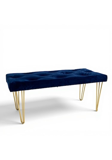 Sergama Bench Sandalye Laciver - Altın