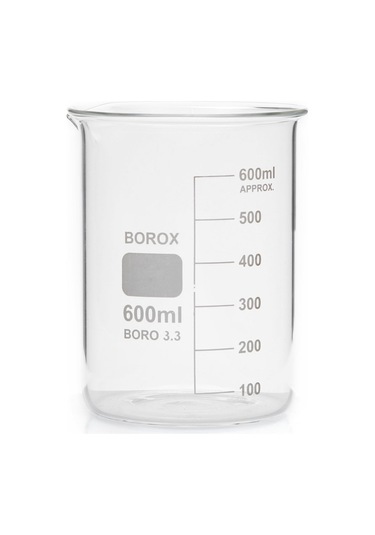 Cam Beher Dereceli 600 ML Kısa Form