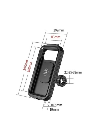 Wondernest Kewig Bisiklet Ve Motosiklet Su Geçirmez Telefon Braketi - Gidon Kutusu -
