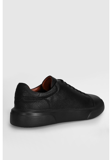 Siyah Hakiki Deri Bağcıklı Casual Ayakkabı Tommy M Siyah Siyah Hakiki Deri Bağcıklı Casual Ayakkabı Tommy M Siyah