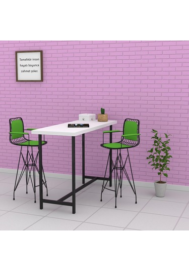 Knsz kafes tel bar sandalyesi 1 li zengin syhyşl kolçaklı sırt minderli 75 cm oturma yüksekliği ofis cafe bahçe mutfak