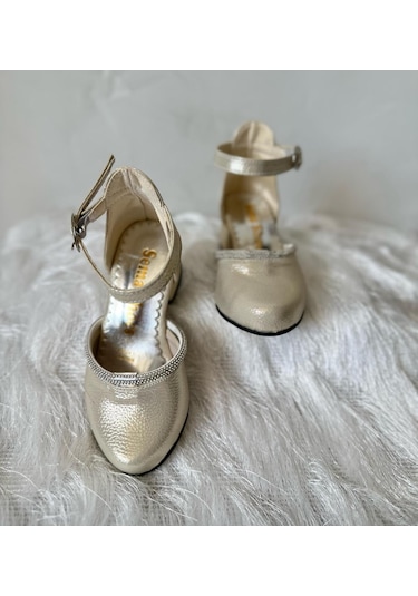 Gala Taş Detaylı Çocuk Topuklu Ayk. Gold