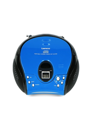 LENCO SCD-24 MAVİ/SİYAH - CD ÇALARLI TAŞINABİLİR STEREO FM RADYO