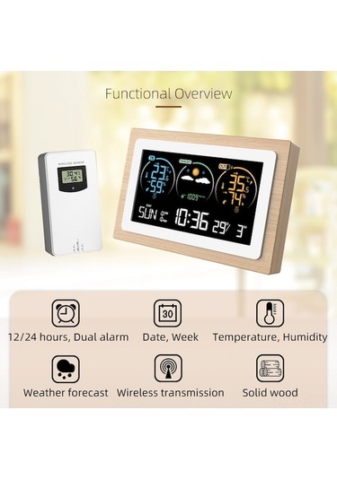 Besthome1 Akıllı Hava İstasyonu - İç/dış Nem Ve Sıcaklık, Renkli Ekran, 3 Sensör, Takvimli Ölçüm