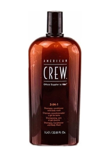 American Crew 3 In 1 Erkek Şampuan Saç Kremi Vücut Jeli 1 L