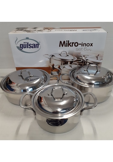 Gülsan Mikro Inox Tencere Seti