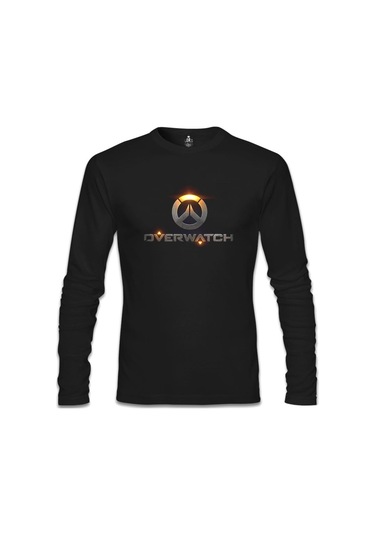 Overwatch - Logo Siyah Erkek Sweatshirt