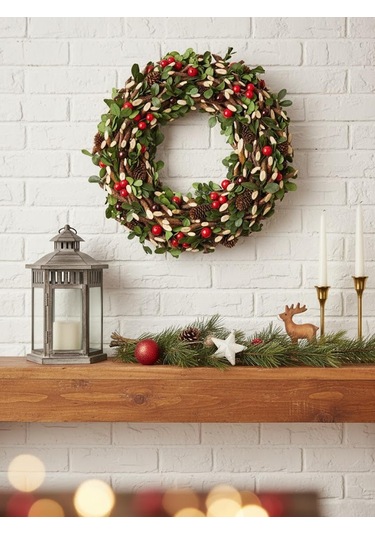 Eloise Yılbaşı Kapı Çelengi 32,5cm