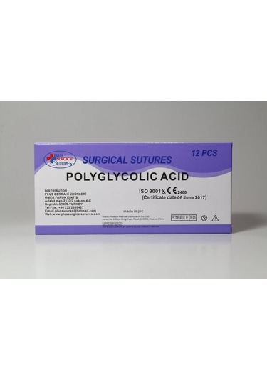 Plus Emilebilir Pga Cerrahi Sütur 3/0 30 MM