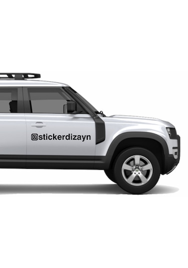 İnstagram Kişiye Özel Sosyal Medya Instagram Araba Oto Motosiklet Sticker 00926 15 Cm