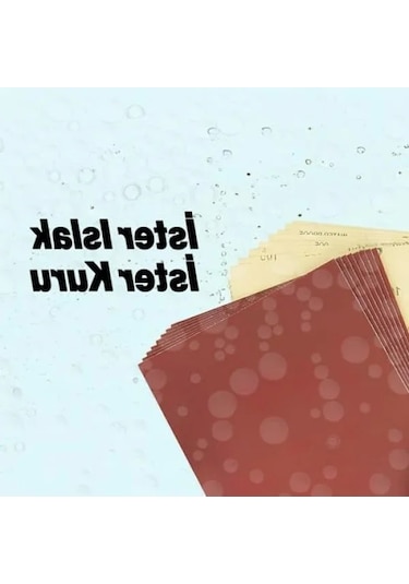 45'li Su Zımparası Kağıt Seti - Farklı Kum Değerleri