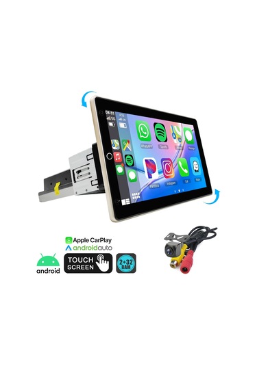 10.1'' Android Oto Tablet 2-32 360 Döner Kafa Kameralı Rose Dc-8610bt-232