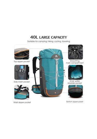 Weikani-40 L Büyük Kapasiteli Hafif Yalıtımlı Nemlendirme Sırt,siyah