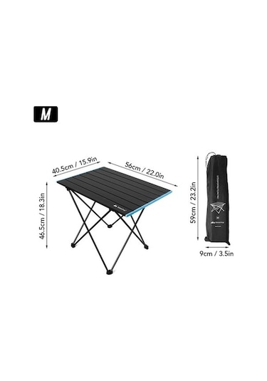 Bloomnest Yarısı Siyah, Renkli Katlanır Masa - Jq Çok Renkli, Alüminyum Açık Çok Renkli