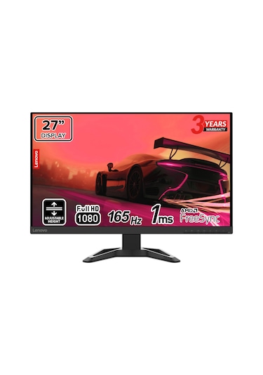 Lenovo G27-30 66E7GAC2TK 27" 1 MS 165 Hz 2xHDMI+DP FreeSync Full HD VA LED Monitör