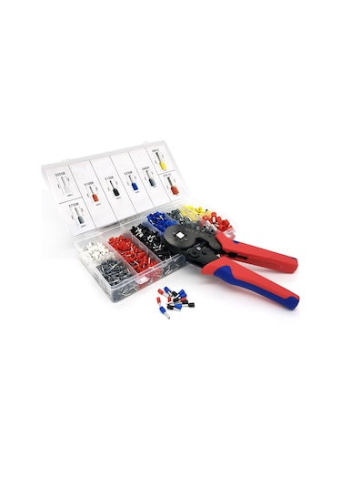 Konesam Hsc8 Profesyonel Kablolama Pensesi - 0.25-10mm² Arası Tüm Kablolar İçin, Rahat Kullanım Ve Dayanıklı Kırmızı