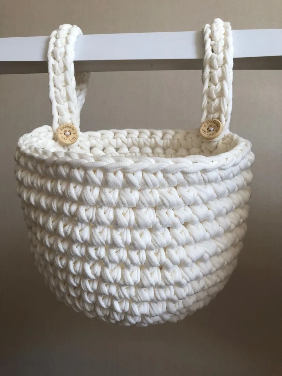 Sialia Knitting Beşik İçin Organizer-cep 206032397 Soğuk Beyaz