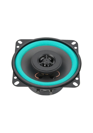 Vkemall 100w 12v Araba Hoparlörü, 4 İnç Siyah+yeşil, Yüksek Sıcaklığa Dayanıklı Pe Lastik Kenar, Güçlü Mıknatıs, Net Ses Kalitesi, Kolay Kurulum