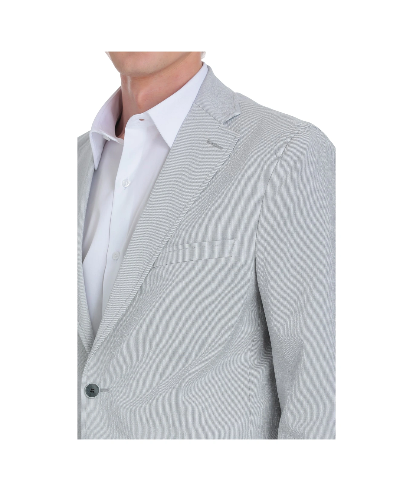 Gri Comfort Fit Mono Yaka Casual Takım Elbise Gri