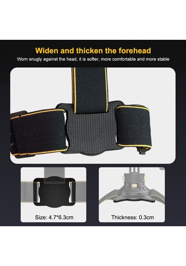 Puluz Manyetik Hızlı Açılan Kafa Kayışı Emniyet Kemeri Siyah