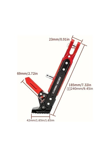 Chuangyinshop Cool Blue Universal Elektrikli Araç Tek Destek Motor Modifikasyon Yan Ayak Braketi Yaylı