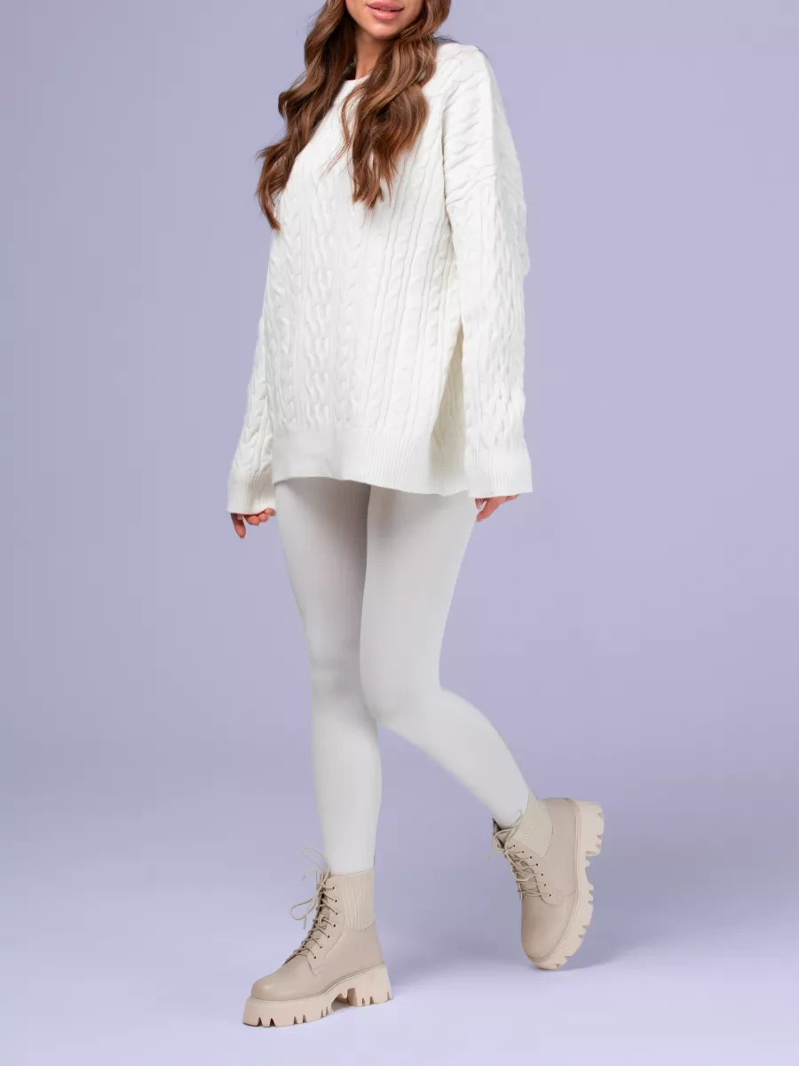 Opıum Fırçalı Büyük Beden Sıcak Tay 265920309 Beyaz