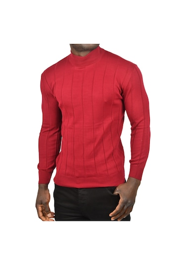Deepsea Erkek Bordo Slim Fit Likralı Tüylenme Yapmayan Yarım Balıkçı Çizgili Triko Yarım Boğazlı Kazak 2505503 Bordo Deepsea Erkek Bordo Slim Fit Likralı Tüylenme Yapmayan Yarım Balıkçı Çizgili Triko Yarım Boğazlı Kazak 2505503 Bordo
