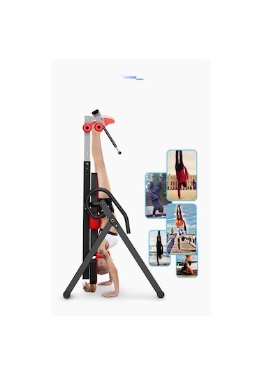 Libor Ters Sehpa Koruyucu Kemerli Bel Şişme Ayarı Sırt Terapis...