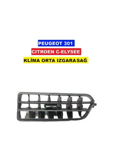Klima Kalorifer Havalandırma Izgara Difizör Orta Sağ 301 C-elysee