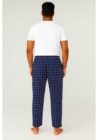 Erkek Desenli Cepli % 100 Pamuk Tek Alt Laci-mavi Laci-mavi