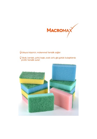 Rengarenk Sünger - 10x2 20 Adet