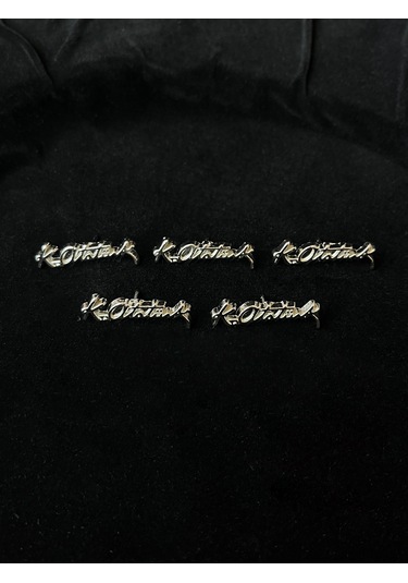 Atatürk İmzalı Yaka Rozeti Gümüş 5'li Gümüş