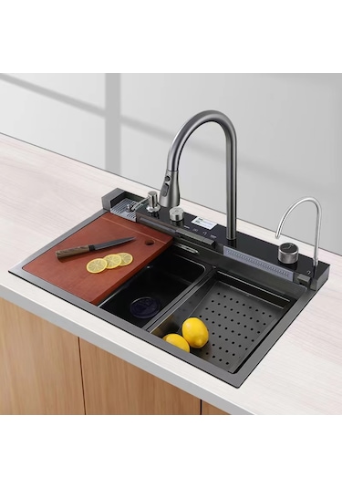 Dijital 304 İthal Akıllı Eviye Ve Batarya Seti Antrasit Gri